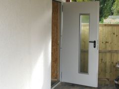 ISO-Garagen-Nebentür mit Fenster